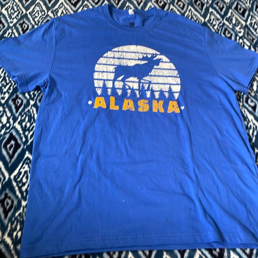 Alaska Royal Blue Short Sleeve Tee Shirt